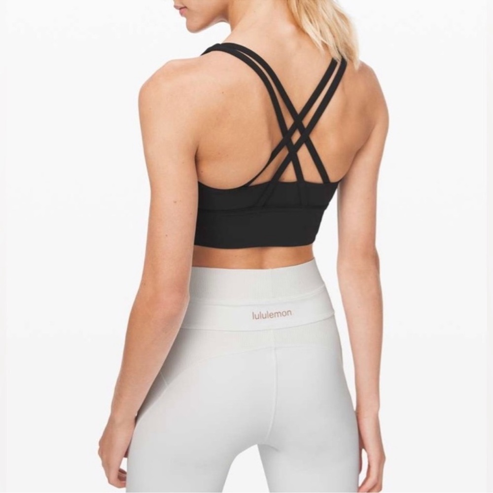 LULULEMON WOMEN'S ENERGY LONGLINE BRA *MEDIUM SUPPORT, B–D CUPS size 2 - Picture 2 of 8